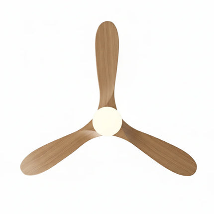 Ventilateur Plafond Silencieux - Argent et ABS Marron Naturel