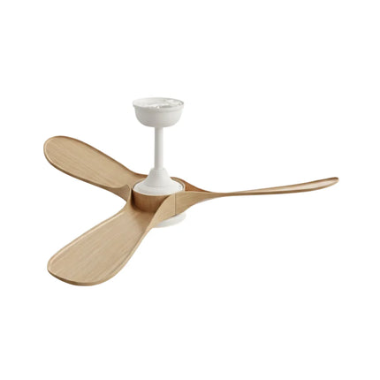 Ventilateur Plafond Silencieux - Blanc et ABS Marron Naturel