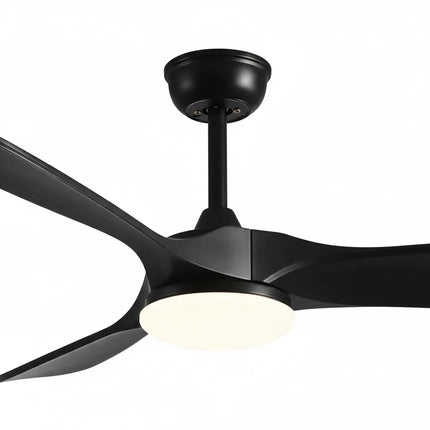 Ventilateur Plafond Silencieux - Noir et ABS Noir