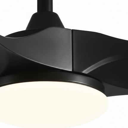 Ventilateur Plafond Silencieux - Noir et ABS Noir