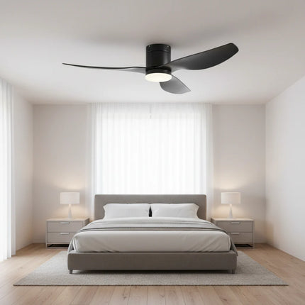 Ventilateur de Plafond Silencieux - Noir & ABS Noir