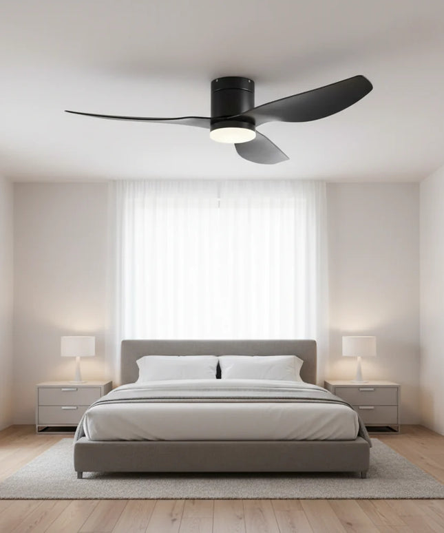 Ventilateur de Plafond Silencieux - Noir & ABS Noir