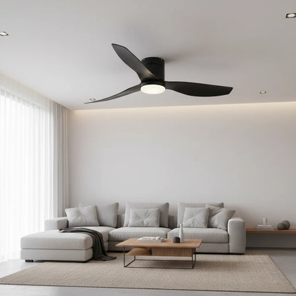 Ventilateur de Plafond Silencieux - Noir & ABS Noir