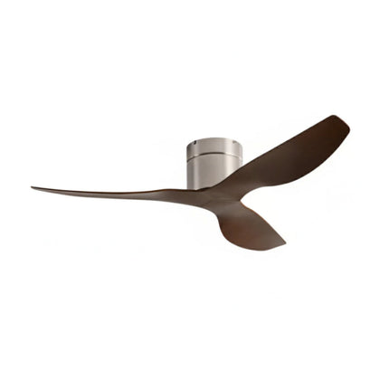 Ventilateur de Plafond - Argent & ABS Bois Foncé