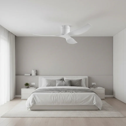 Ventilateur de Plafond - Blanc & ABS Blanc
