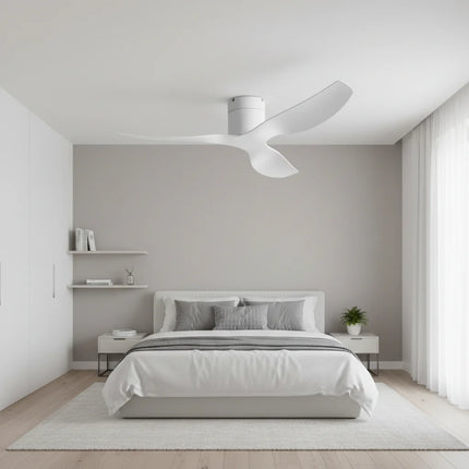 Ventilateur de Plafond - Blanc & ABS Blanc