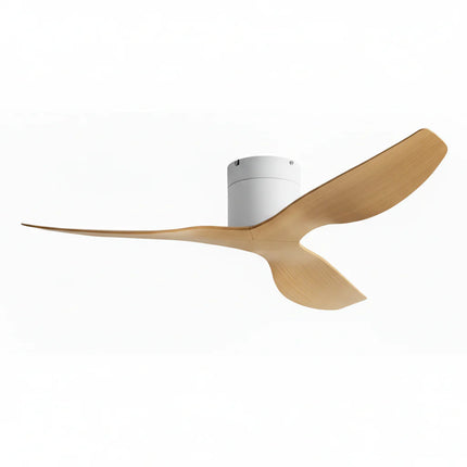 Ventilateur de Plafond - Blanc & ABS Bois Clair