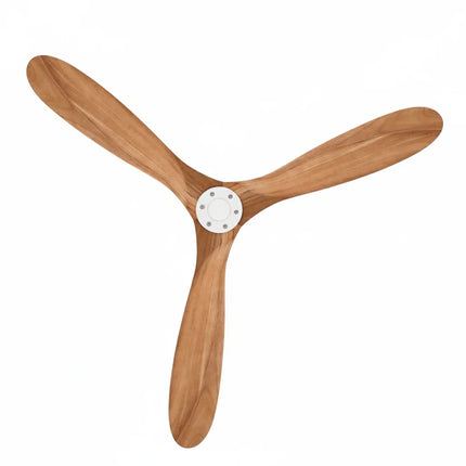 Ventilateur de Plafond – Bois Naturel et Blanc