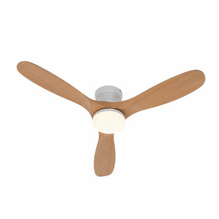 Ventilateur de Plafond  – Bois Naturel et Blanc