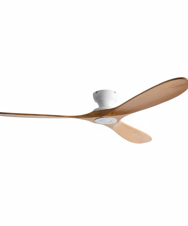Ventilateur de Plafond – Bois Naturel et Blanc