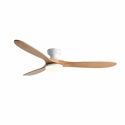 Ventilateur de Plafond  – Bois Naturel et Blanc