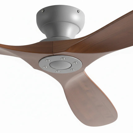 Ventilateur de Plafond – Bois Foncé et Gris