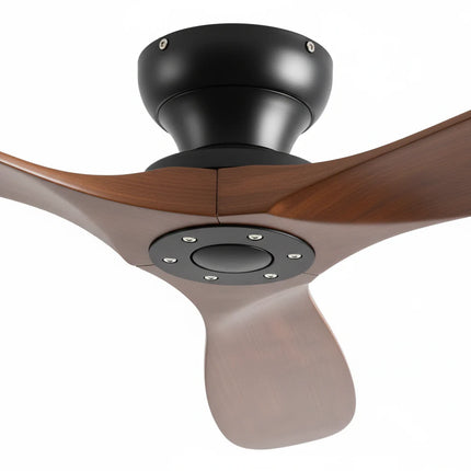 Ventilateur de Plafond – Bois Foncé et Noir