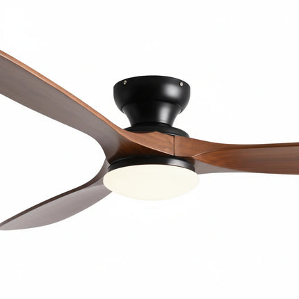 Ventilateur de Plafond – Bois Foncé et Noir