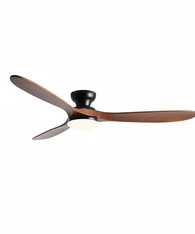 Ventilateur de Plafond – Bois Foncé et Noir