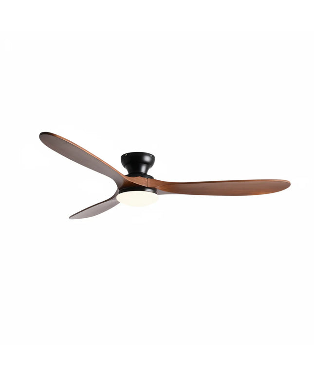Ventilateur de Plafond – Bois Foncé et Noir