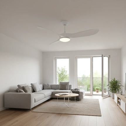Ventilateur Plafond Silencieux - Blanc et ABS Blanc
