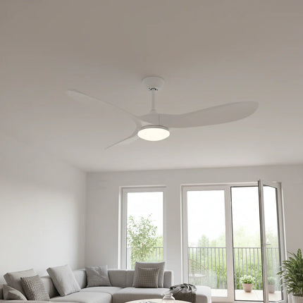 Ventilateur Plafond Silencieux - Blanc et ABS Blanc