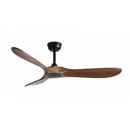 Ventilateur Plafond Silencieux - Noir et ABS Marron Foncé