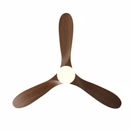 Ventilateur Plafond Silencieux - Noir et ABS Marron Foncé