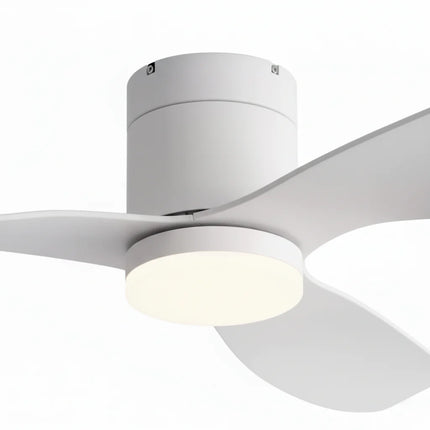 Ventilateur de Plafond Silencieux - Blanc & ABS Blanc