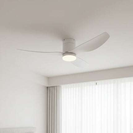 Ventilateur de Plafond Silencieux - Blanc & ABS Blanc