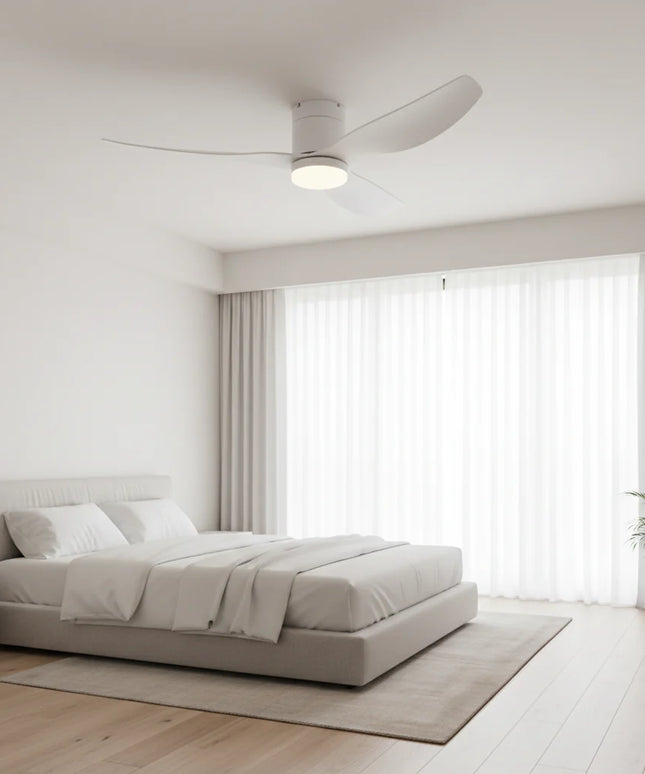 Ventilateur de Plafond Silencieux - Blanc & ABS Blanc