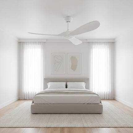 Ventilateur Plafond Silencieux - Blanc et ABS Blanc