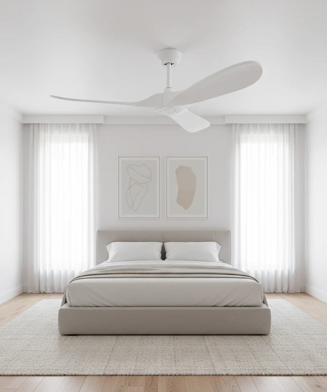 Ventilateur Plafond Silencieux - Blanc et ABS Blanc